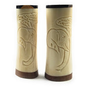 Scrimshaw African Salt & Pepper Shakers