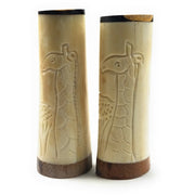 Scrimshaw African Salt & Pepper Shakers