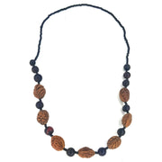 Seed Bead Necklace with Natural Peach-Tone Seeds | African Jewelry