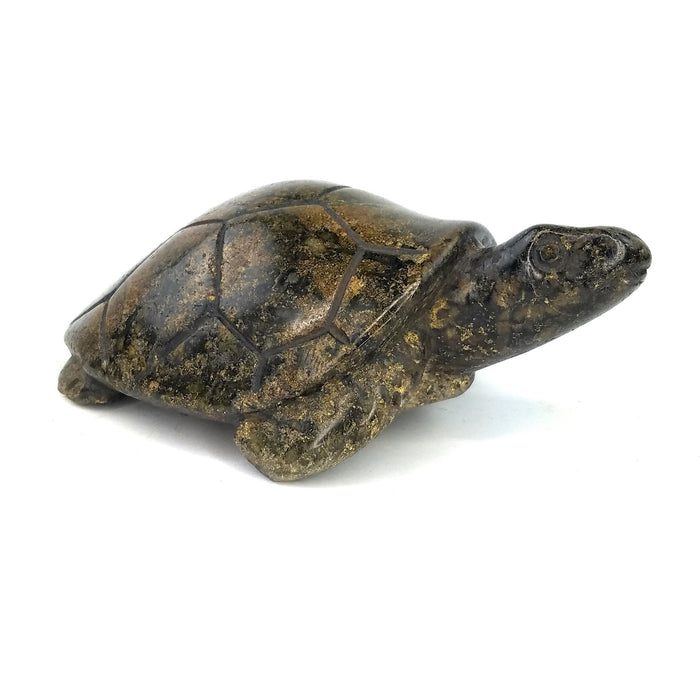 Serpentine African Stone Turtle | Shona Sculpture