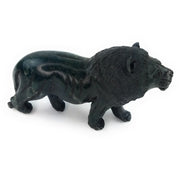 Hand-Carved African Lion Sculpture