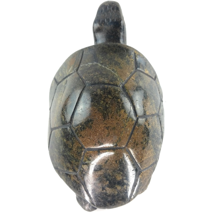 Serpentine Stone Turtle (African Tortoise) – Hand Carved in Zimbabwe