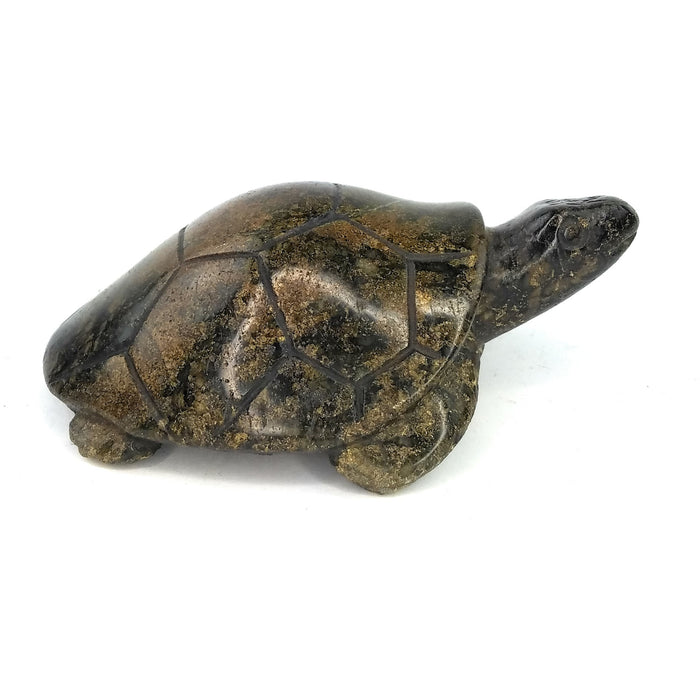 Serpentine Stone Turtle (African Tortoise) – Hand Carved in Zimbabwe