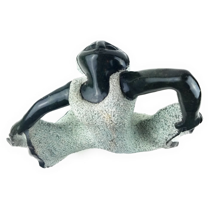 Shona Beautiful Woman Sculpture – Hand Carved Springstone Dancing Figure