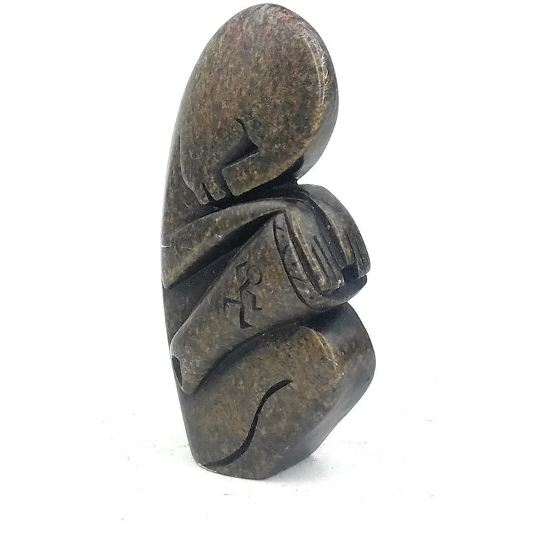 African Drummer – Handmade Shona Stone Art from Zimbabwe