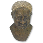 Shona Stone Female Bust – Short Hairstyle Zimbabwe Sculpture
