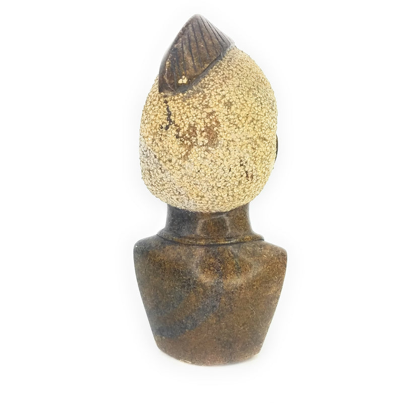 Shona Stone Village Elder Bust – Handcrafted Zimbabwe Sculpture