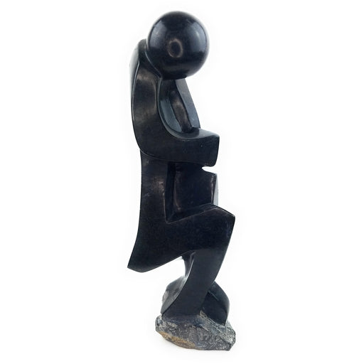 Shona Thinker Statue Hand Carved In Zimbabwe