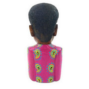 Shona Wooden Bust Sculpture | Hand Carved African Art from Zimbabwe