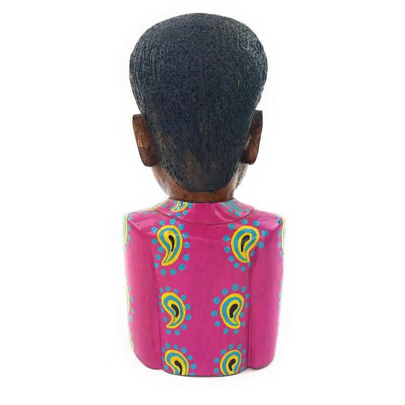 Shona Wooden Bust Sculpture | Hand Carved African Art from Zimbabwe