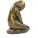 Shy Lady Sculpture – Hand Carved Shona Green Serpentine from Zimbabwe