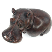 Sitting Hippo Sculpture | African Stone Art