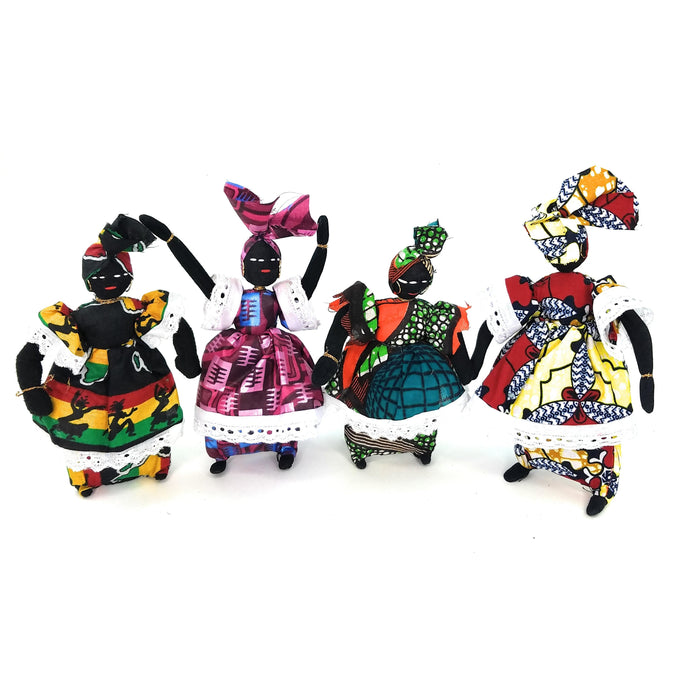 Small African Woman Doll – Handmade in Senegal | Authentic African Fabrics