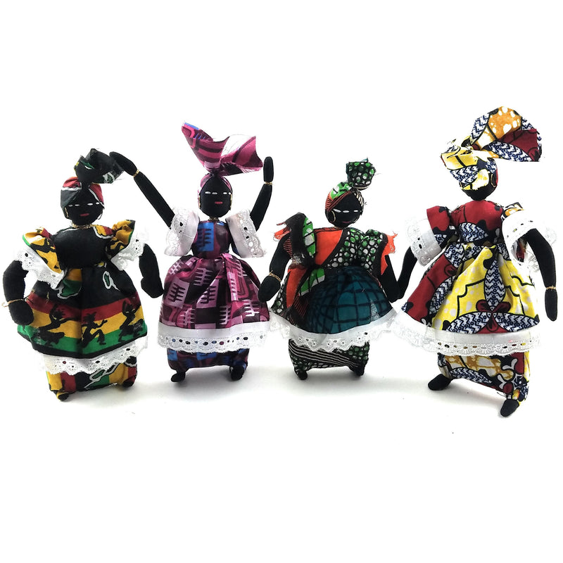 Small African Woman Doll – Handmade in Senegal | Authentic African Fabrics