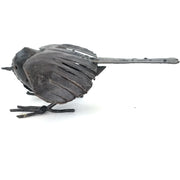Small Recycled Metal Bird Sculpture – Wings Open