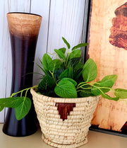 Small Wicker Basket – Handwoven in Zimbabwe | Fair Trade African Decor