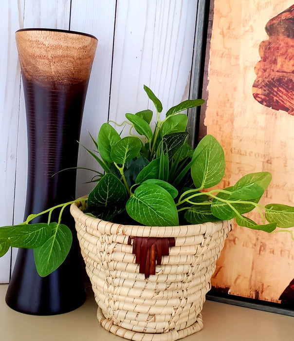 Small Wicker Basket – Handwoven in Zimbabwe | Fair Trade African Decor