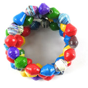 Spiral Bead Bracelet – Handmade Maasai Recycled Paper Jewelry from Kenya