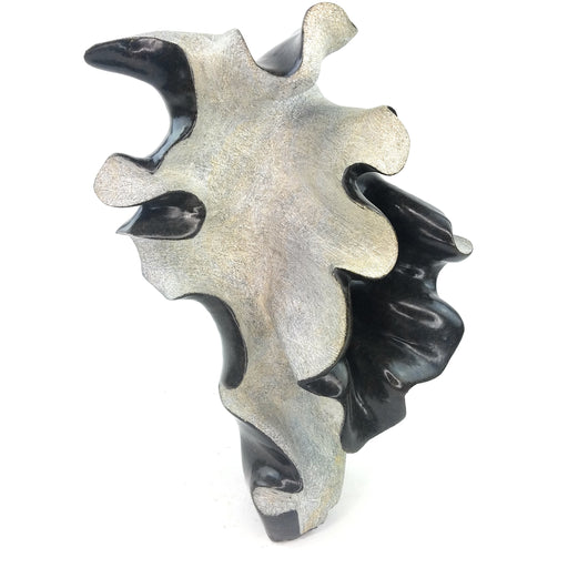 Split Form Abstract Sculpture – Shona Stone Art from Zimbabwe