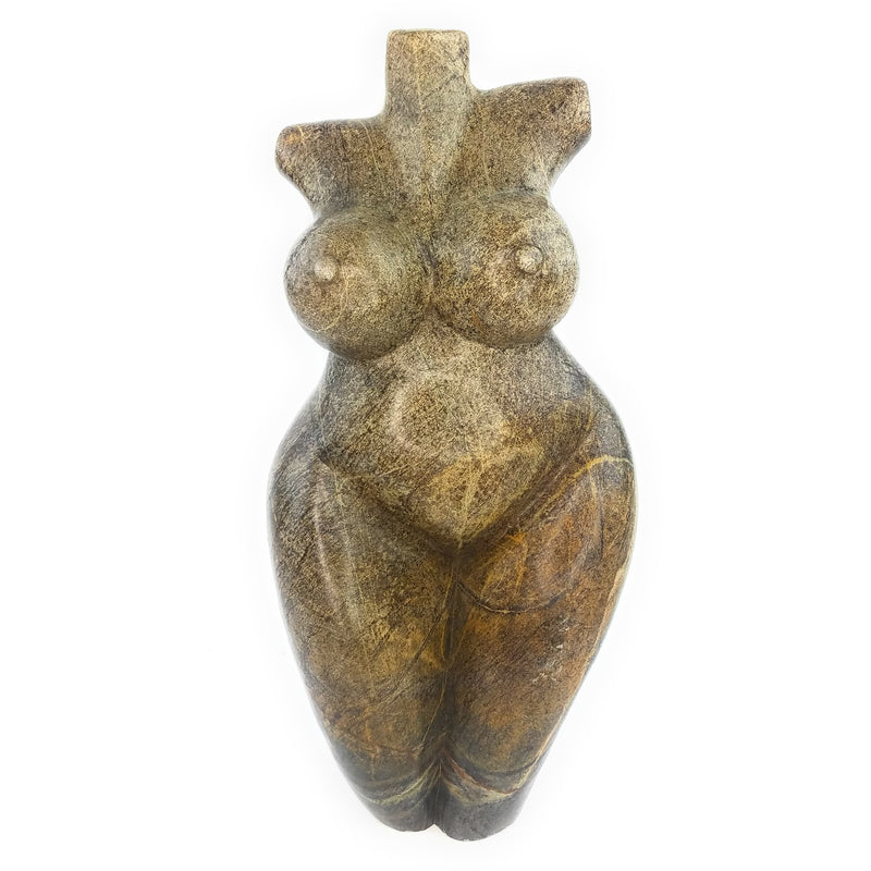 Standing Female Torso Sculpture – Hand-Carved Shona Art