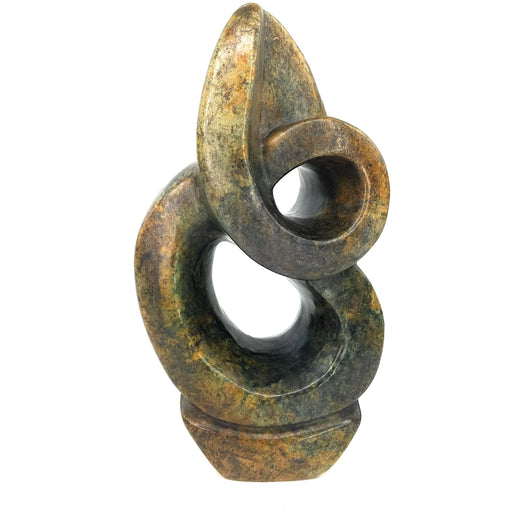 Swirl Abstract Sculpture – Shona Stone Art from Zimbabwe
