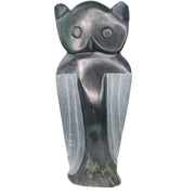Symbol of Wisdom Owl Sculpture – Large Serpentine by Batsirai K, Zimbabwe