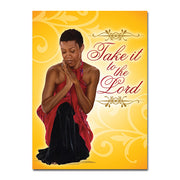 Illustration symbolizing prayer and surrender to the Lord.