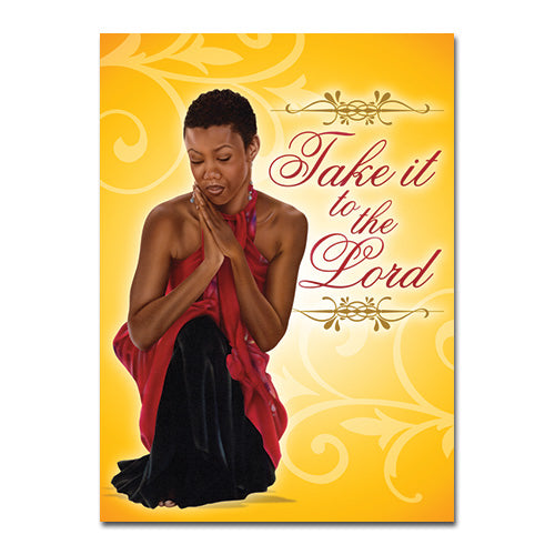 Illustration symbolizing prayer and surrender to the Lord.