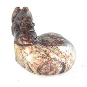 Textured Hippo Sculpture | African Stone Art