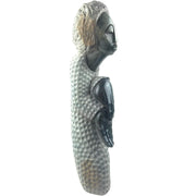 Thankful Woman – Hand Carved Shona Green Springstone Sculpture