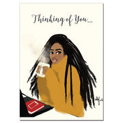Warm design expressing the message "Thinking Of You."