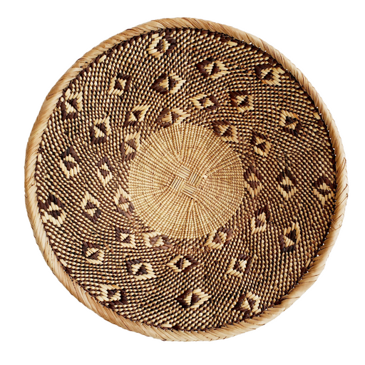 Tonga Wall Basket – Dotted Sun Pattern | Handwoven African Wall Décor