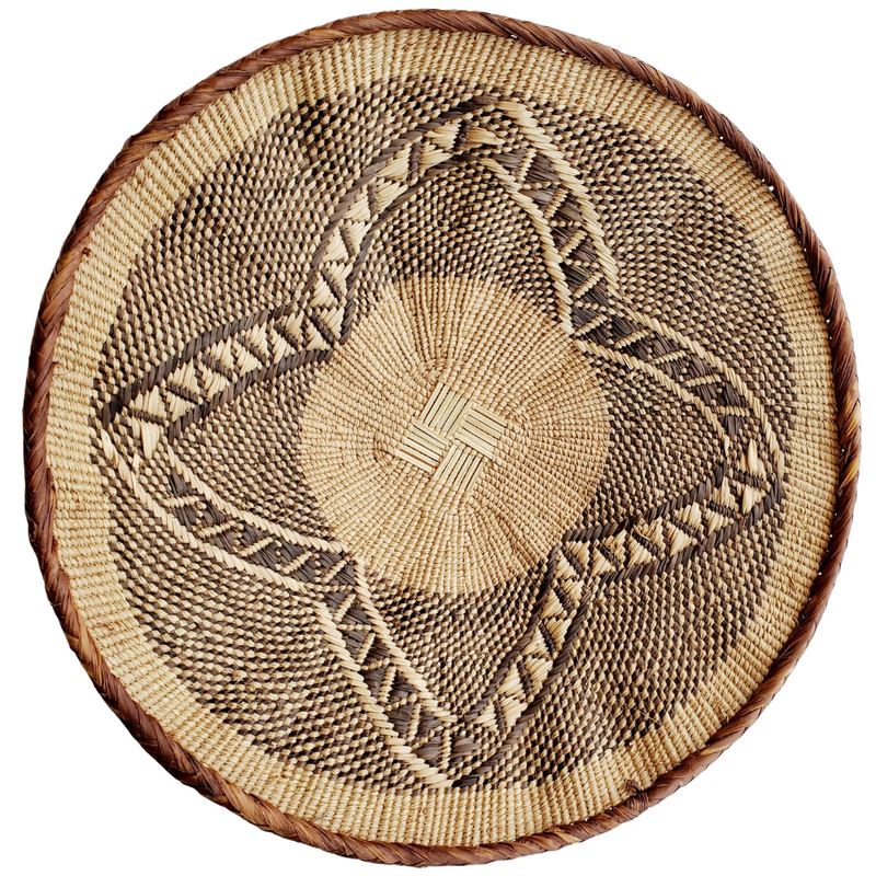 Tonga Wall Basket – Spiral Star Design | Handwoven African Wall Décor