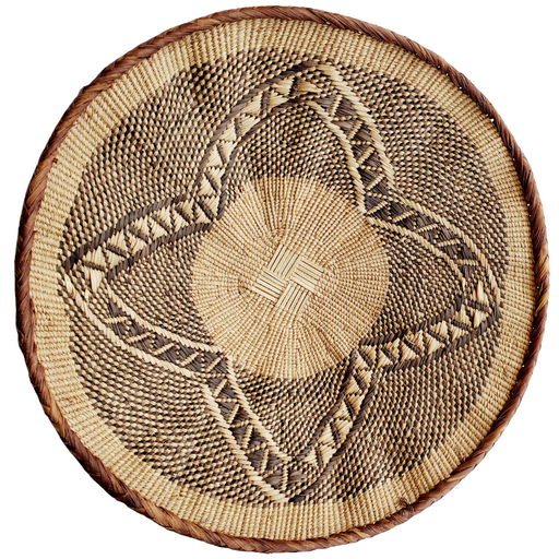 Tonga Wall Basket – Spiral Star Design | Handwoven African Wall Décor