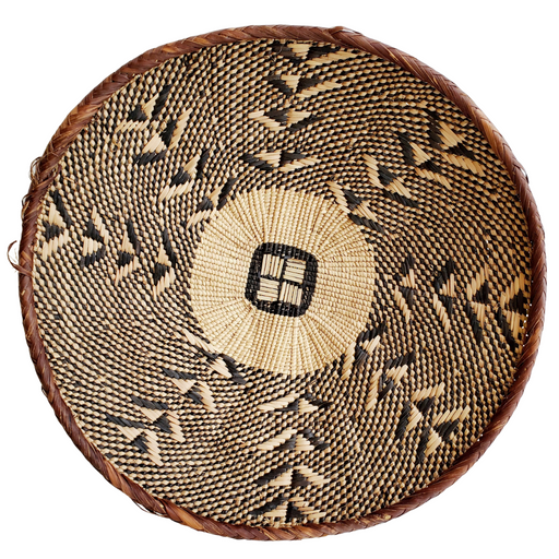 Tonga Wall Basket – Tribal Arrow Pattern | Handwoven African Wall Décor
