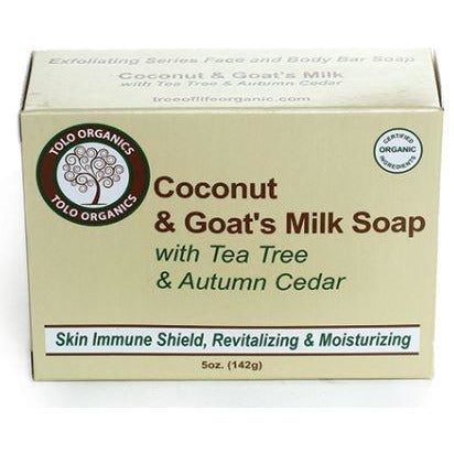 Tree of Life Organics Coconut & Goat's Milk Soap with Tea Tree and Autumn Cedar