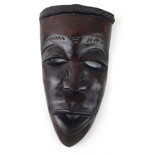 Tribal Ebony Wood African Mask | Hand Carved in Zimbabwe