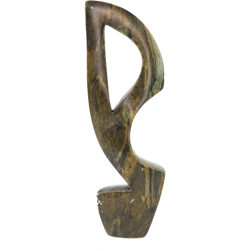 Twisted Abstract Sculpture – Shona Stone Art from Zimbabwe