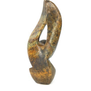 Twisting Abstract Plant Sculpture – Shona Stone Art from Zimbabwe