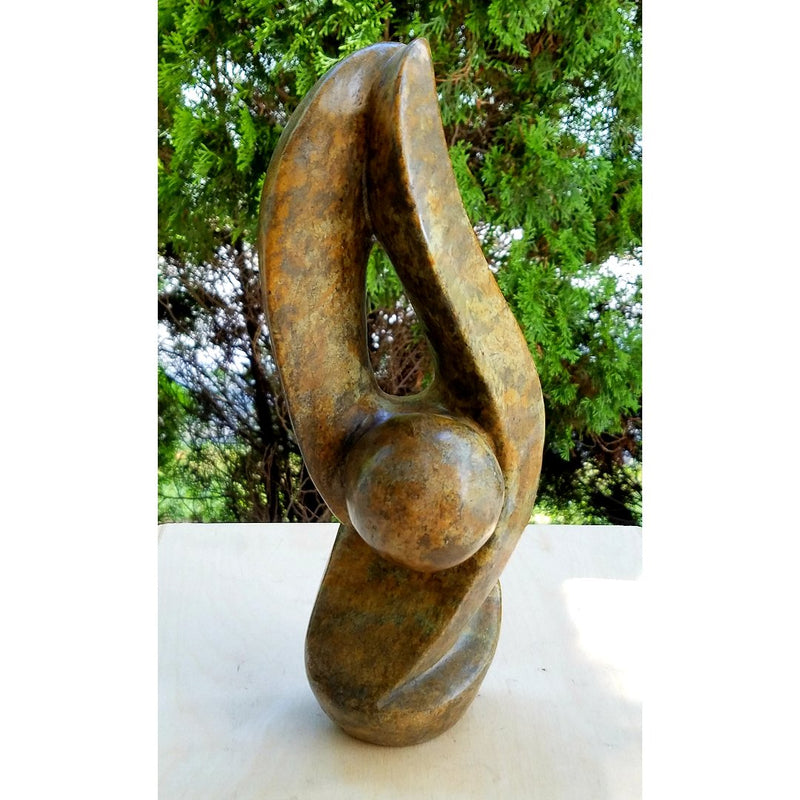 Twisting Abstract Sculpture | Shona Zimbabwe