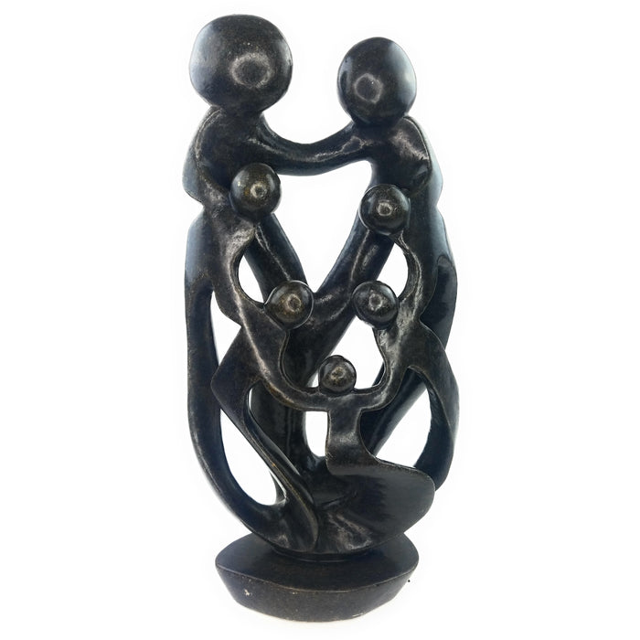 Ukama Family of 7 Hand Carved Serpentine Sculpture – Zimbabwean Art