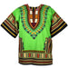 Unisex Lime Green African Dashiki Shirt – 100% Cotton Traditional Print