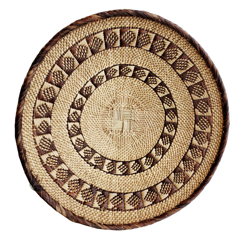 Tonga Wall Basket Hand Woven In Zimbabwe