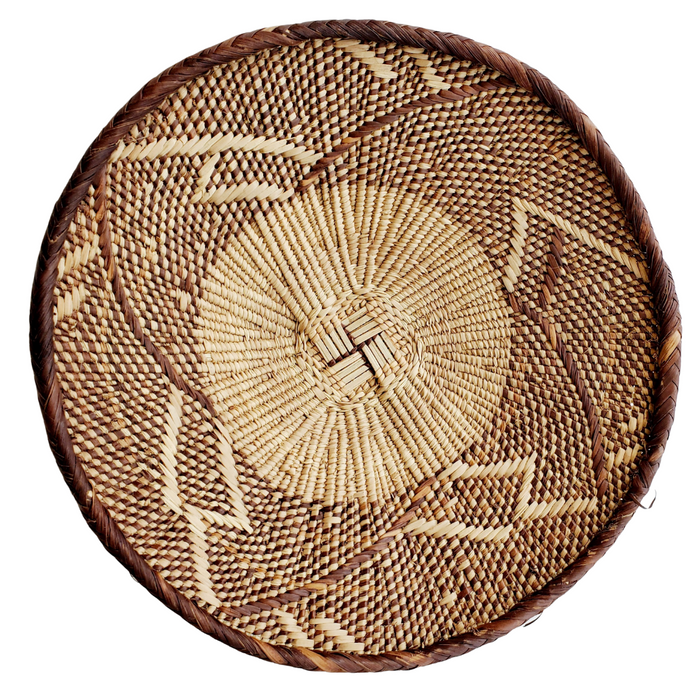 Tonga Wall Basket Hand Woven In Zimbabwe