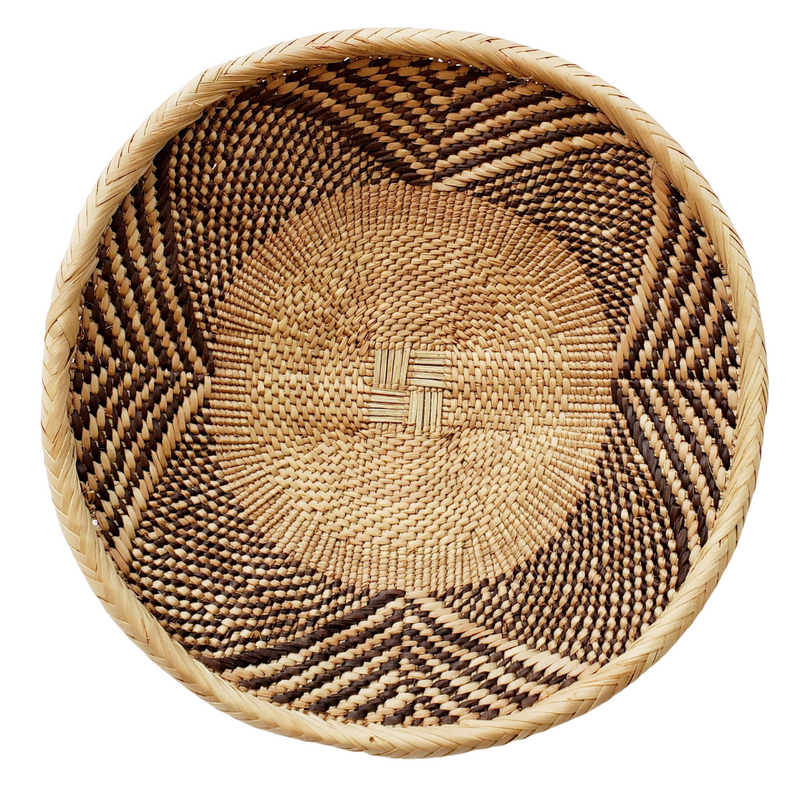 Tonga Wall Basket Hand Woven In Zimbabwe