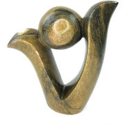 Uplifted Abstract Plant Sculpture – Shona Stone Art from Zimbabwe