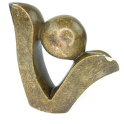 Uplifted Abstract Plant Sculpture – Shona Stone Art from Zimbabwe