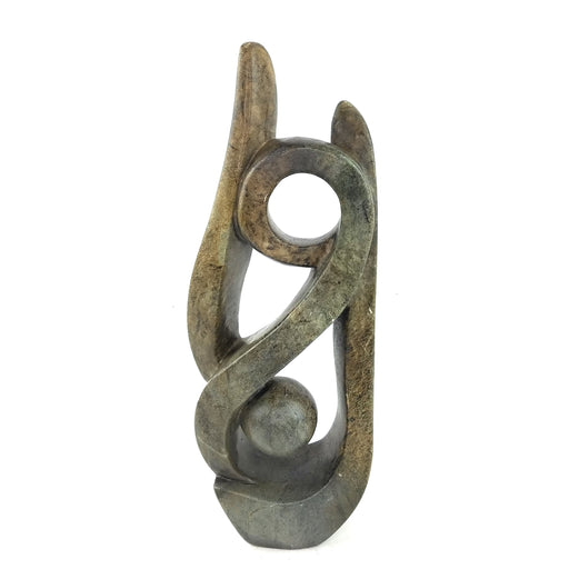 Vertical Abstract Sculpture – Shona Stone Art from Zimbabwe