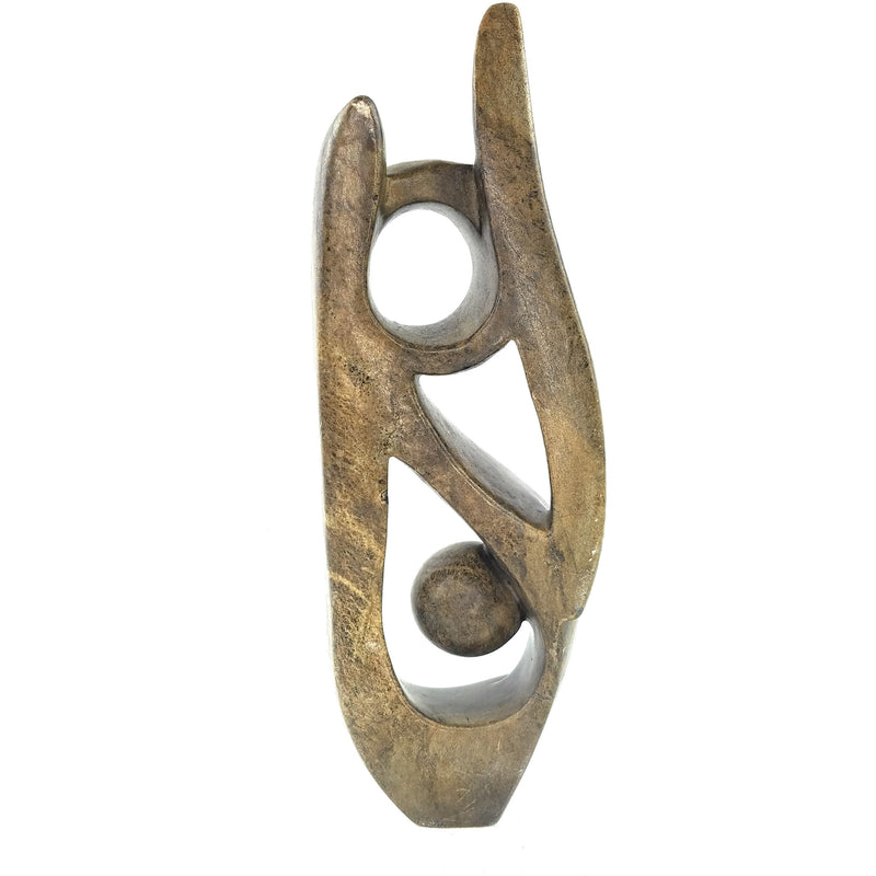 Vertical Abstract Sculpture – Shona Stone Art from Zimbabwe