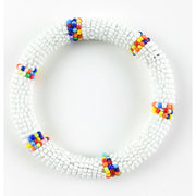 White Maasai Bead Bracelet – Handmade Fair Trade Jewelry